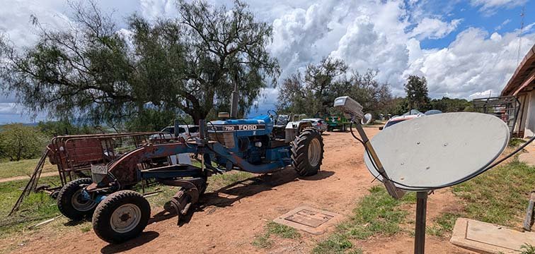 Nairobi landscape with tractor