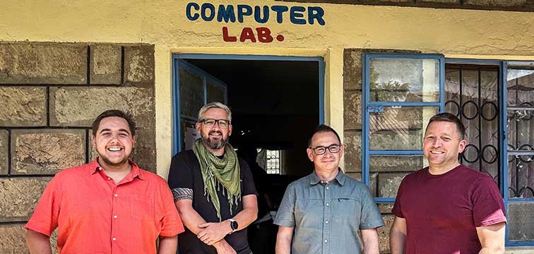A team of four staff at KENET