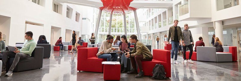 Students in a university foyer © monkeybusinessimages via iStock No known copyright