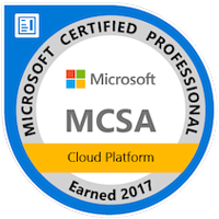 MCSA Cloud Platform badge