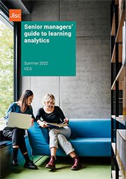 Senior managers guide to learning analytics brochure cover