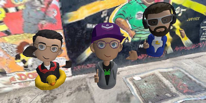 Students as avatars in a VR world