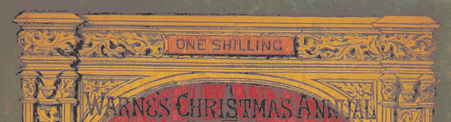 A snippet of a historical pamphlet for Warne's Christmas Annual costing one shilling