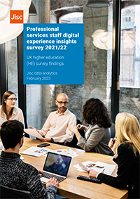 Digital experience insights professional services staff survey report cover