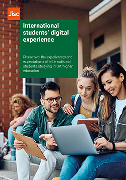 International students digital experience phase two report front cover