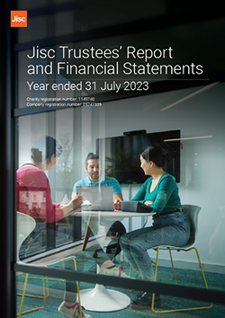 Trustees report front cover