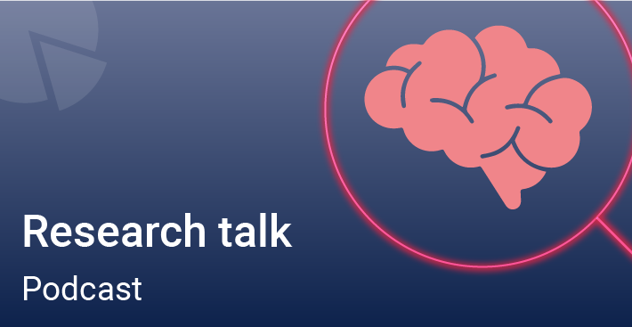 Research talk podcast banner