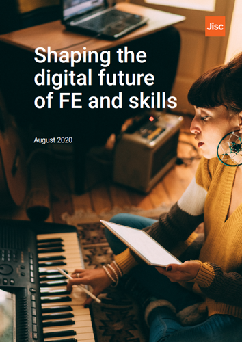Shaping the digital future of fe and skills report cover