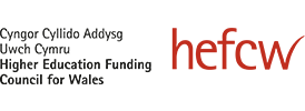 Welsh funding council logo.